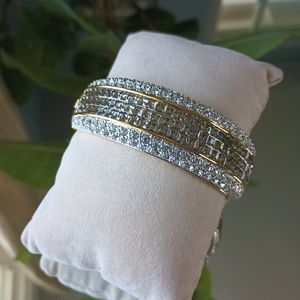 Vintage Joan Rivers Sparkly Bangle Bracelet